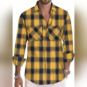 Deer Lady Flannel Shirt (M)